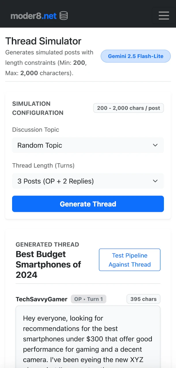 moder8 Dashboard
